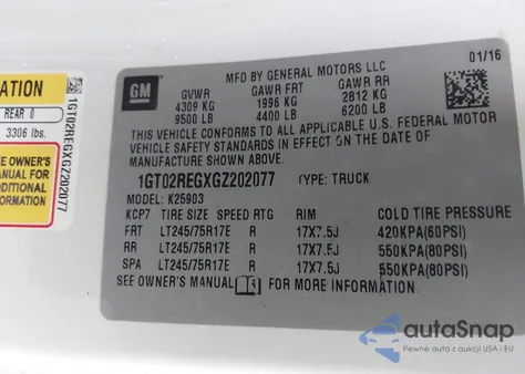 2016 GMC Sierra K2500 Heavy Duty из США, поврежденный, VIN 1GT02REGXGZ202077